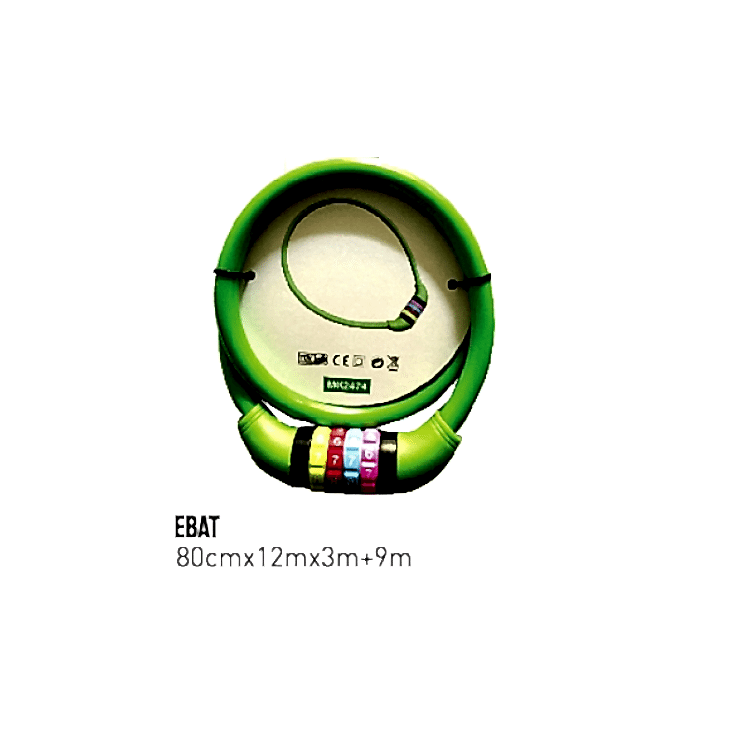 BİSİKLET KİLİDİ ŞİFRELİ BAY-TEC 12*800 [MK2474]